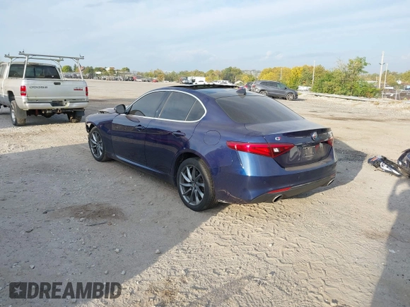 2019 Alfa Romeo Giulia with VIN ZARFANAN2K7622663, listed as a IAAI auction lot 40546831 with 999,999 mi miles. Bid and sale history available at carsss.com. Image 3.