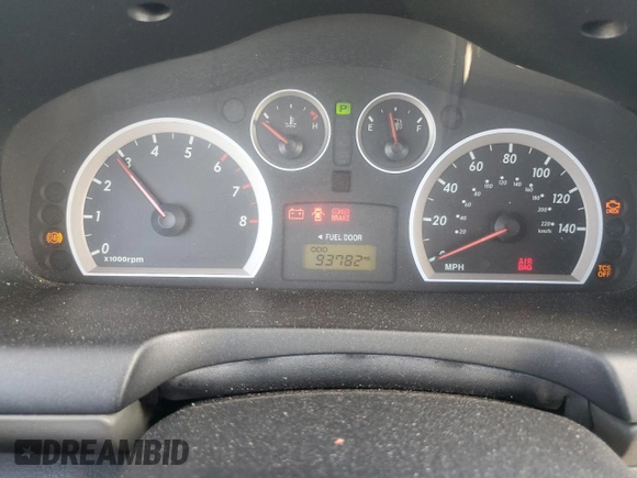 2005 Hyundai Santa Fe GLS z VIN KM8SC13E05U916508, wystawiony jako Copart lot #56714265 z przebiegiem 93 782 mil mil oraz Szkoda całkowita • Salvage title. Historia ofert i sprzedaży dostępna na DreamBid. Obrazek 9.