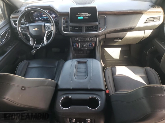 2023 Chevrolet Suburban Premier with VIN 1GNSKFKD8PR205665, listed as a Copart auction lot 51694655 with 27,882 mi miles and Salvage title. Bid and sale history available at DreamBid. Image 8.