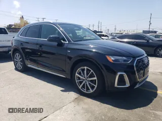 2021 Audi Q5 Premium Plus with VIN WA1E2AFY2M2061809, listed as a Copart auction lot 56331075 with 31,631 mi miles and Salvage title. Bid and sale history available at DreamBid. Image 4.