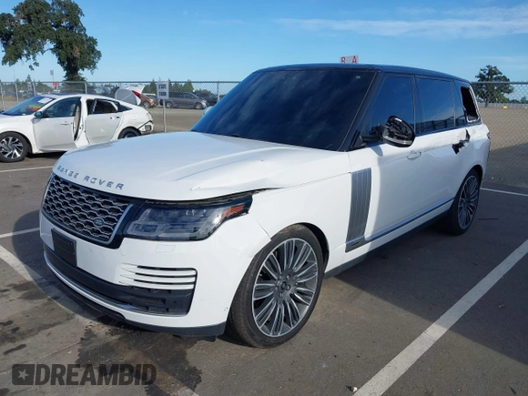 2021 Land Rover Range Rover with VIN SALGS5SEXMA432828, listed as a IAAI auction lot 42327473 with 48,734 mi miles and . Bid and sale history available at DreamBid. Image 2.