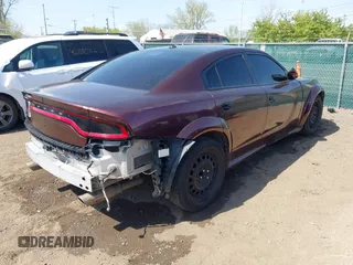 2018 Dodge Charger Police with VIN 2C3CDXKT3JH214872, listed as a IAAI auction lot 42078447 with 138,785 mi miles and . Bid and sale history available at carsss.com. Image 4.