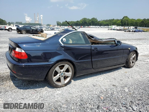 2006 BMW 3 Series 325Ci with VIN WBABD33456PL09358, listed as a Copart auction lot 59507345 with 155,033 mi miles and Salvage title. Bid and sale history available at DreamBid. Image 3.