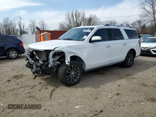 2021 Ford Expedition Max Limited with VIN 1FMJK1KT3MEA18749, listed as a Copart auction lot 49966785 with 57,994 mi miles and Non repairable. Bid and sale history available at DreamBid. Image 1.