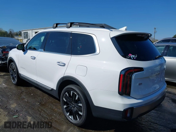 2023 Kia Telluride SX Prestige X-Pro with VIN 5XYP5DGC3PG356177, listed as a IAAI auction lot 41890333 with 19,590 mi miles and . Bid and sale history available at DreamBid. Image 3.