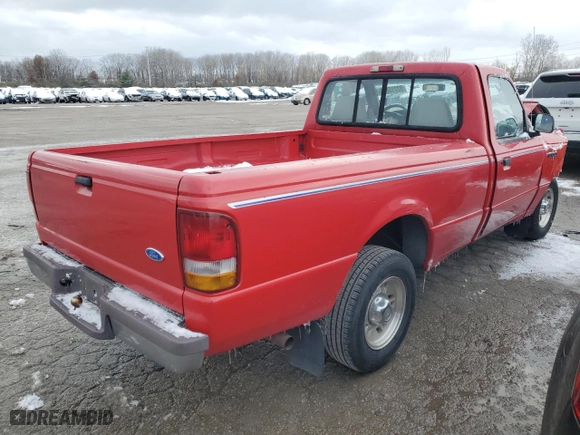 1997 Ford Ranger XLT with VIN 1FTCR10A8VPA12915, listed as a Copart auction lot 82215254 with 154,788 mi miles and Salvage Title. Bid and sale history available at carsss.com. Image 3.