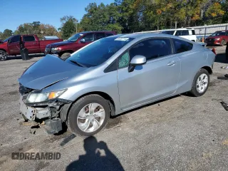 2013 Honda Civic Cpe LX with VIN 2HGFG3B53DH517358, listed as a Copart auction lot 84302714 with 153,845 mi miles and Salvage Title. Bid and sale history available at carsss.com. Image 1.