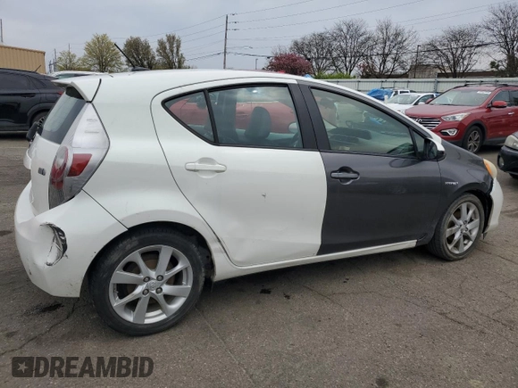 2012 Toyota Prius One with VIN JTDKDTB31C1000299, listed as a Copart auction lot 51562675 with 166,288 mi miles and Salvage Title. Bid and sale history available at DreamBid. Image 3.