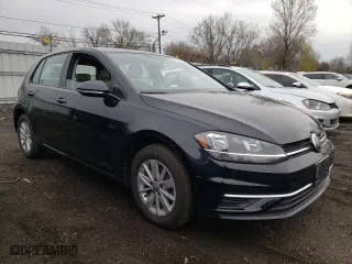 2019 Volkswagen Golf S with VIN 3VWW57AU7KM022452, listed as a Copart auction lot 53365155 with 19,972 mi miles and Salvage Title. Bid and sale history available at carsss.com. Image 4.