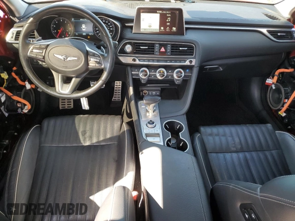 2019 Genesis G70 3.3T Advanced with VIN KMTG74LE9KU016607, listed as a Copart auction lot 72913124 with 37,671 mi miles and Salvage Title. Bid and sale history available at carsss.com. Image 8.
