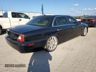 2008 Jaguar XJ with VIN SAJWA79B98SH29042, listed as a Copart auction lot 43599575 with 0 mi miles and Salvage Title. Bid and sale history available at carsss.com. Image 3.