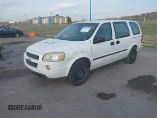 2008 Chevrolet Uplander LS Fleet with VIN 1GBDV13W48D104623, listed as a IAAI auction lot 40754745 with 91,034 mi miles and . Bid and sale history available at DreamBid. Image 2.