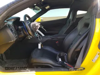 2018 Chevrolet Corvette Z06 1LZ with VIN 1G1YP2D62J5600301, listed as a Copart auction lot 64827244 with 41,767 mi miles and Salvage Title. Bid and sale history available at carsss.com. Image 7.