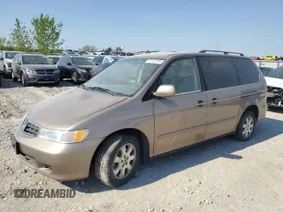 2003 Honda Odyssey EX z VIN 5FNRL18643B048524, wystawiony jako Copart lot #51247395 z przebiegiem 153 157 mil mil oraz Czysty tytuł • Clean title. Historia ofert i sprzedaży dostępna na DreamBid. Obrazek 1.