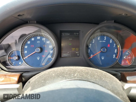 2011 Maserati GranTurismo S with VIN ZAM45KLA2B0059519, listed as a Copart auction lot 55537315 with 49,251 mi miles and Clean title. Bid and sale history available at DreamBid. Image 9.