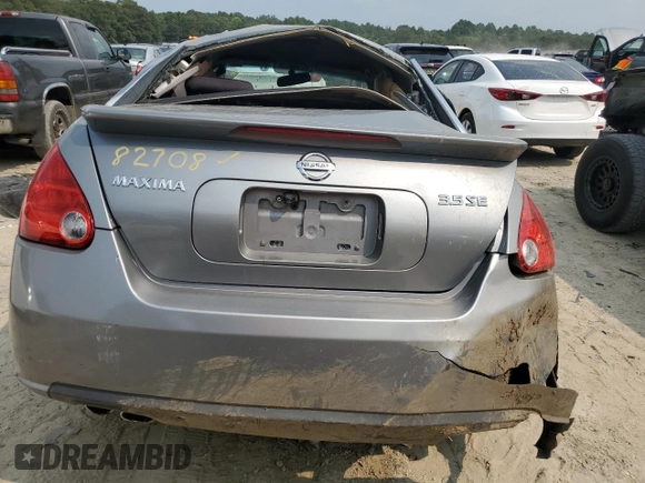 2008 Nissan Maxima 3.5 SE with VIN 1N4BA41E28C837324, listed as a Copart auction lot 67140294 with 0 mi miles and Salvage Title. Bid and sale history available at carsss.com. Image 6.