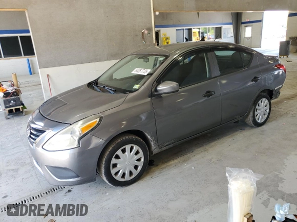 2017 Nissan Versa S with VIN 3N1CN7AP8HL902108, listed as a Copart auction lot 60867725 with 163,073 mi miles and Salvage title. Bid and sale history available at DreamBid. Image 1.