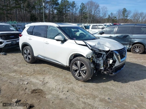 2023 Nissan Rogue SL with VIN 5N1BT3CA6PC933489, listed as a IAAI auction lot 41341119 with 6635 miles. Bid and sale history available at carsss.com. Image 1.