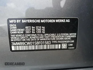 2025 BMW 3 Series 330i xDrive with VIN 3MW89CW01S8F01583, listed as a Copart auction lot 47929825 with 4,134 mi miles and Clean Title. Bid and sale history available at carsss.com. Image 12.