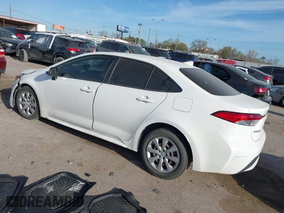 2020 Toyota Corolla LE with VIN JTDEPRAE1LJ036682, listed as a IAAI auction lot 41819062 with 80,678 mi miles. Bid and sale history available at carsss.com. Image 3.