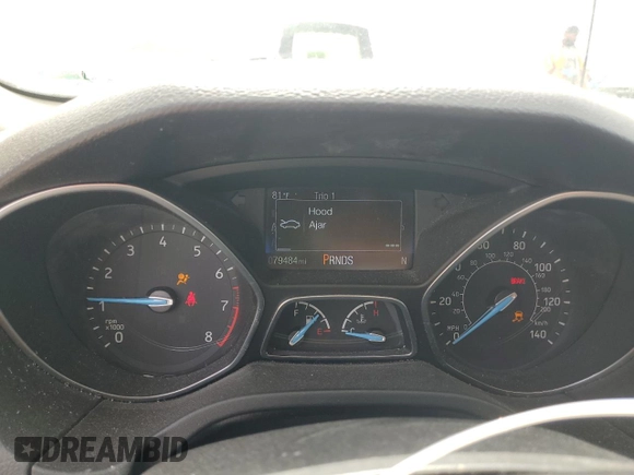 2017 Ford Focus Titanium with VIN 1FADP3J23HL347739, listed as a Copart auction lot 49385365 with 79,484 mi miles and Salvage title. Bid and sale history available at DreamBid. Image 9.