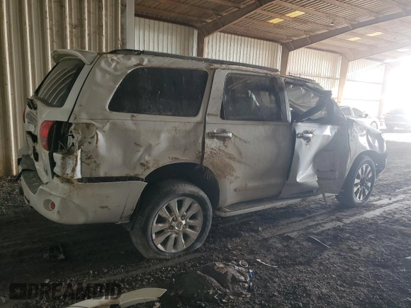 2008 Toyota Sequoia Platinum with VIN 5TDZY67A48S014297, listed as a Copart auction lot 65931634 with 0 mi miles and Non Repairable. Bid and sale history available at carsss.com. Image 3.