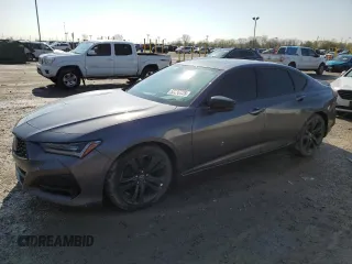2021 Acura TLX w/A-Spec Package z VIN 19UUB6F54MA009836, wystawiony jako Copart lot #52380725 z przebiegiem 42 724 mil mil oraz Szkoda całkowita • Salvage title. Historia ofert i sprzedaży dostępna na DreamBid. Obrazek 1.