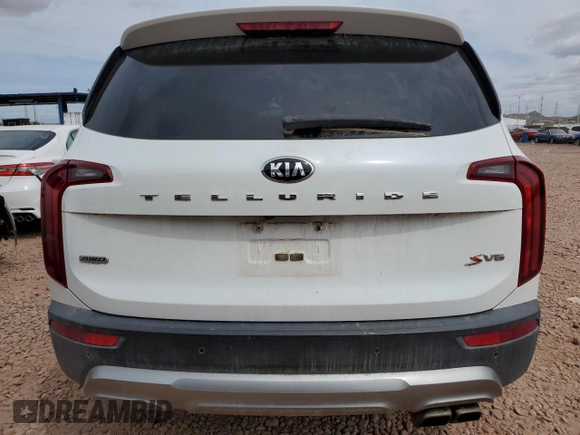 2020 Kia Telluride S with VIN 5XYP6DHC9LG048601, listed as a Copart auction lot 50270115 with 105,881 mi miles and Salvage title. Bid and sale history available at DreamBid. Image 6.