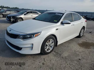 2017 Kia Optima LX with VIN 5XXGT4L32HG157297, listed as a Copart auction lot 57037255 with 125,502 mi miles and Salvage title. Bid and sale history available at DreamBid. Image 1.