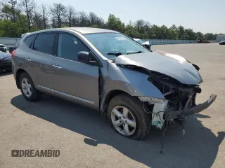 2012 Nissan Rogue S with VIN JN8AS5MV5CW392108, listed as a Copart auction lot 60802555 with 66,033 mi miles and Salvage title. Bid and sale history available at DreamBid. Image 4.