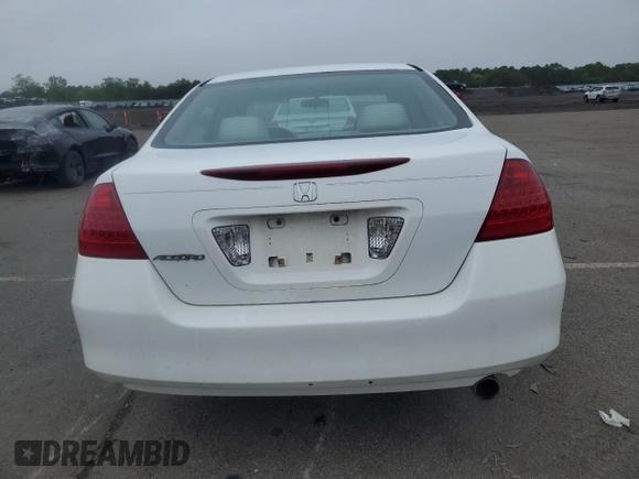 2006 Honda Accord LX with VIN 1HGCM56446A161108, listed as a Copart auction lot 58618095 with 202,573 mi miles and Clean title. Bid and sale history available at DreamBid. Image 6.