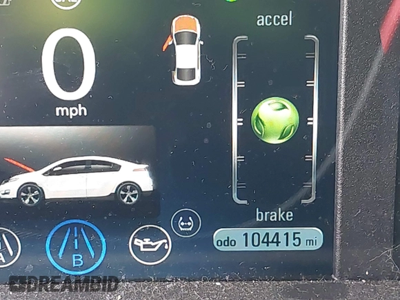 2013 Chevrolet Volt with VIN 1G1RF6E49DU101856, listed as a IAAI auction lot 41885283 with 104,415 mi miles and . Bid and sale history available at carsss.com. Image 16.