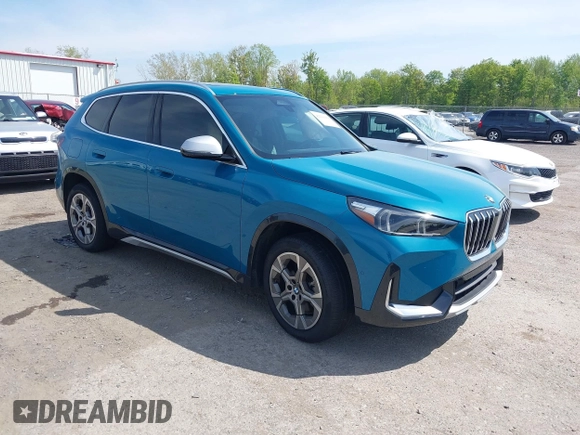 2023 BMW X1 xDrive28i with VIN WBX73EF00P5W52935, listed as a IAAI auction lot 42221084 with 16,394 mi miles and . Bid and sale history available at DreamBid. Image 1.