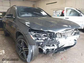 2020 Mercedes-Benz GLC with VIN WDC0G8EB8LF699555, listed as a IAAI auction lot 41673140 with 1 mi miles. Bid and sale history available at carsss.com. Image 1.