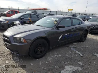 2014 Dodge Charger Police z VIN 2C3CDXAT5EH261974, wystawiony jako Copart lot #44023105 z przebiegiem 65 460 mil mil oraz Szkoda całkowita • Salvage title. Historia ofert i sprzedaży dostępna na DreamBid. Obrazek 1.