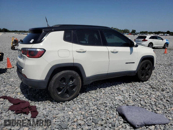 2018 Jeep Compass Altitude with VIN 3C4NJCBB1JT407980, listed as a Copart auction lot 56122885 with 133,615 mi miles and Clean title. Bid and sale history available at DreamBid. Image 3.
