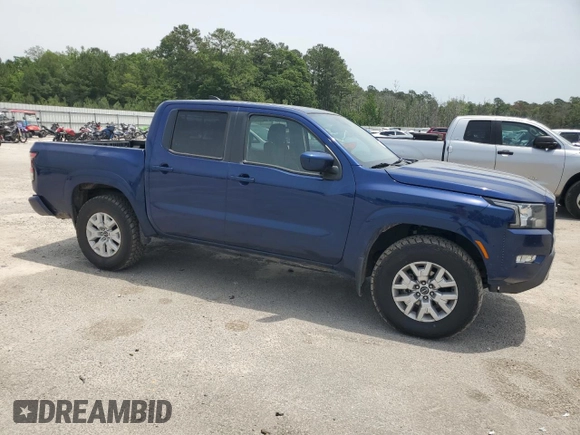 2022 Nissan Frontier S with VIN 1N6ED1EK2NN605154, listed as a Copart auction lot 57241055 with 33,989 mi miles and Salvage title. Bid and sale history available at DreamBid. Image 4.