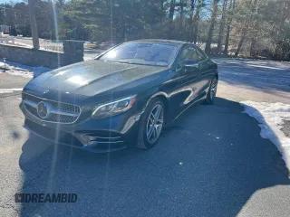 2019 Mercedes-Benz S-Class S 560 with VIN WDDXJ8GB0KA037165, listed as a Copart auction lot 43574845 with 163,219 mi miles and Clean Title. Bid and sale history available at carsss.com. Image 1.