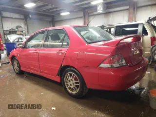 2005 Mitsubishi Lancer OZ-Rally with VIN JA3AJ86E45U026201, listed as a Copart auction lot 45873245 with 181,326 mi miles and Salvage Title. Bid and sale history available at carsss.com. Image 2.