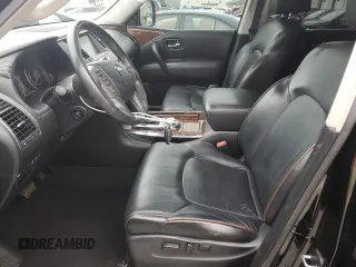 2017 Nissan Armada Platinum with VIN JN8AY2NE0H9708225, listed as a Copart auction lot 52228115 with 133,320 mi miles and Salvage Title. Bid and sale history available at carsss.com. Image 7.