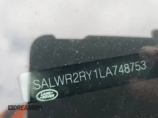 2020 Land Rover Range Rover with VIN SALWR2RY1LA748753, listed as a Copart auction lot 74770584 with 41,658 mi miles and Non repairable. Bid and sale history available at DreamBid. Image 14.