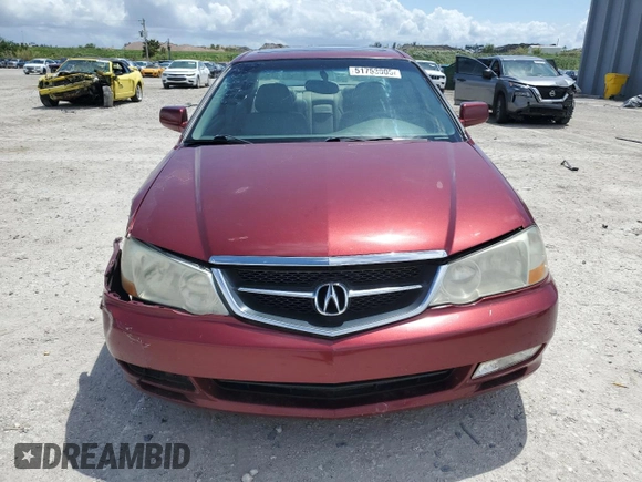 2003 Acura TL with VIN 19UUA56683A088576, listed as a Copart auction lot 51753005 with 255,529 mi miles and Salvage Title. Bid and sale history available at carsss.com. Image 5.