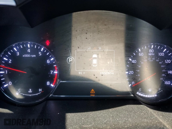 2014 Kia Optima SXL Turbo with VIN 5XXGR4A66EG280687, listed as a Copart auction lot 61647685 with 150,232 mi miles and Salvage title. Bid and sale history available at DreamBid. Image 9.