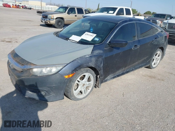 2016 Honda Civic Sedan EX-T with VIN 19XFC1F30GE015608, listed as a IAAI auction lot 42011102 with 80,812 mi miles. Bid and sale history available at carsss.com. Image 2.