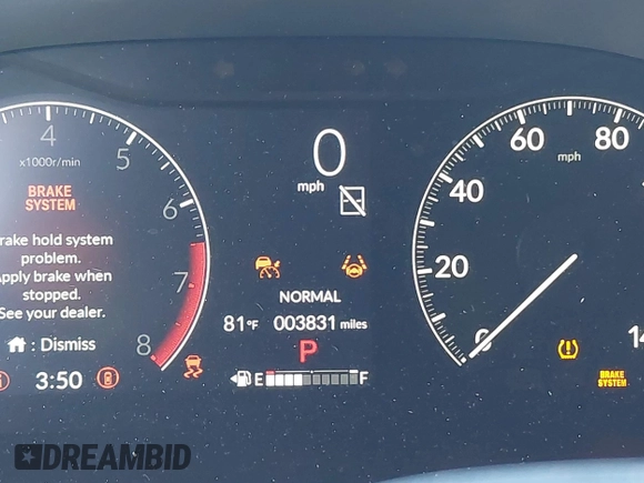 2025 Honda CR-V LX with VIN 5J6RS3H24SL003407, listed as a IAAI auction lot 41540878 with 3,831 mi miles and . Bid and sale history available at DreamBid. Image 15.