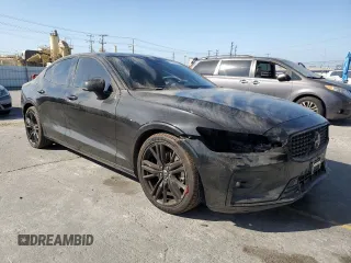 2024 Volvo S60 Plus Black Edition with VIN 7JRL12TH1RG307089, listed as a Copart auction lot 61019125 with 24,675 mi miles and Salvage title. Bid and sale history available at DreamBid. Image 4.
