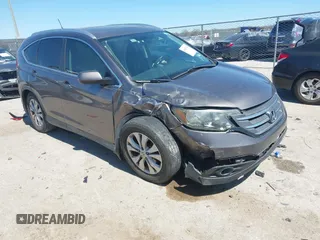2012 Honda CR-V EX-L with VIN 5J6RM3H72CL032220, listed as a IAAI auction lot 41847196 with 124,876 mi miles. Bid and sale history available at carsss.com. Image 1.