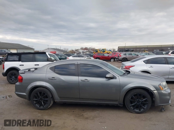 2013 Dodge Avenger SXT with VIN 1C3CDZCB7DN746154, listed as a IAAI auction lot 41834458 with 161,906 mi miles and . Bid and sale history available at DreamBid. Image 13.