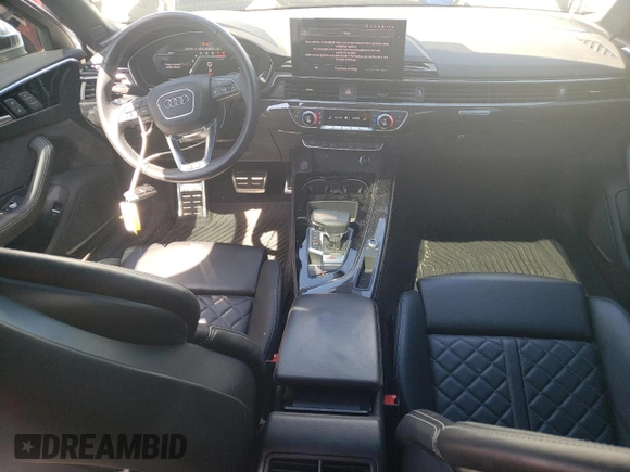 2021 Audi S4 Premium Plus with VIN WAUB4AF49MA024579, listed as a Copart auction lot 64689814 with 28,698 mi miles and Salvage Title. Bid and sale history available at carsss.com. Image 8.