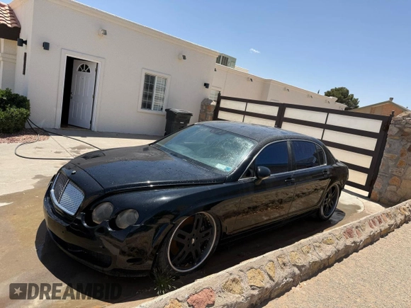 2007 Bentley Flying Spur with VIN SCBBR93W378041112, listed as a Copart auction lot 55945785 with 86,088 mi miles and Clean Title. Bid and sale history available at DreamBid. Image 2.